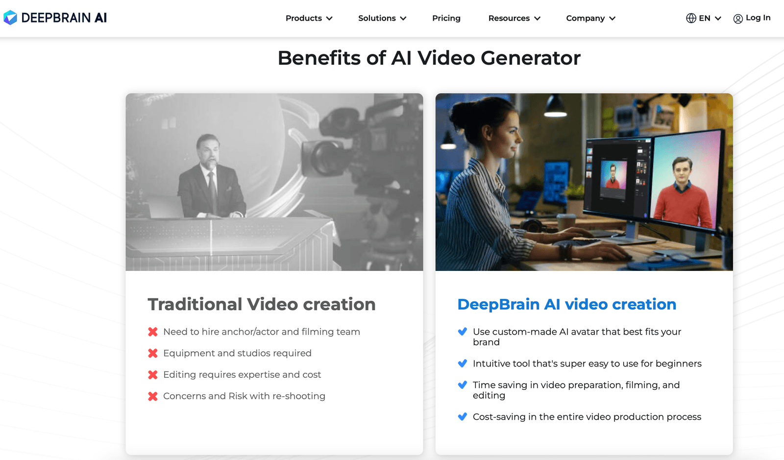 deepbrain ai video generator tool