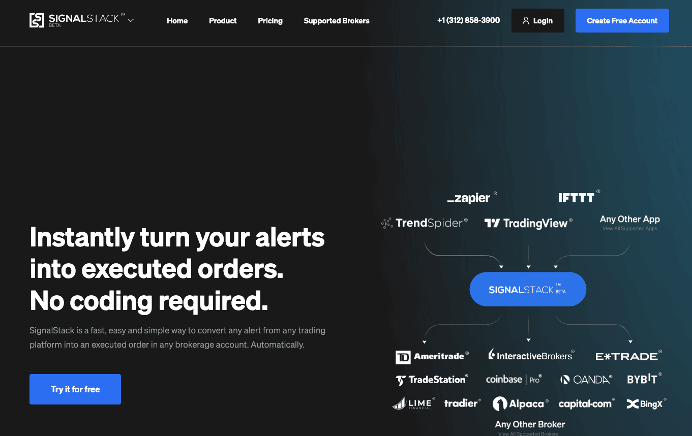 Signal Stack- No Code Trading Signals