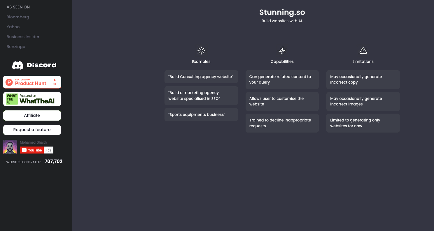 chatgpt website builder - insidr