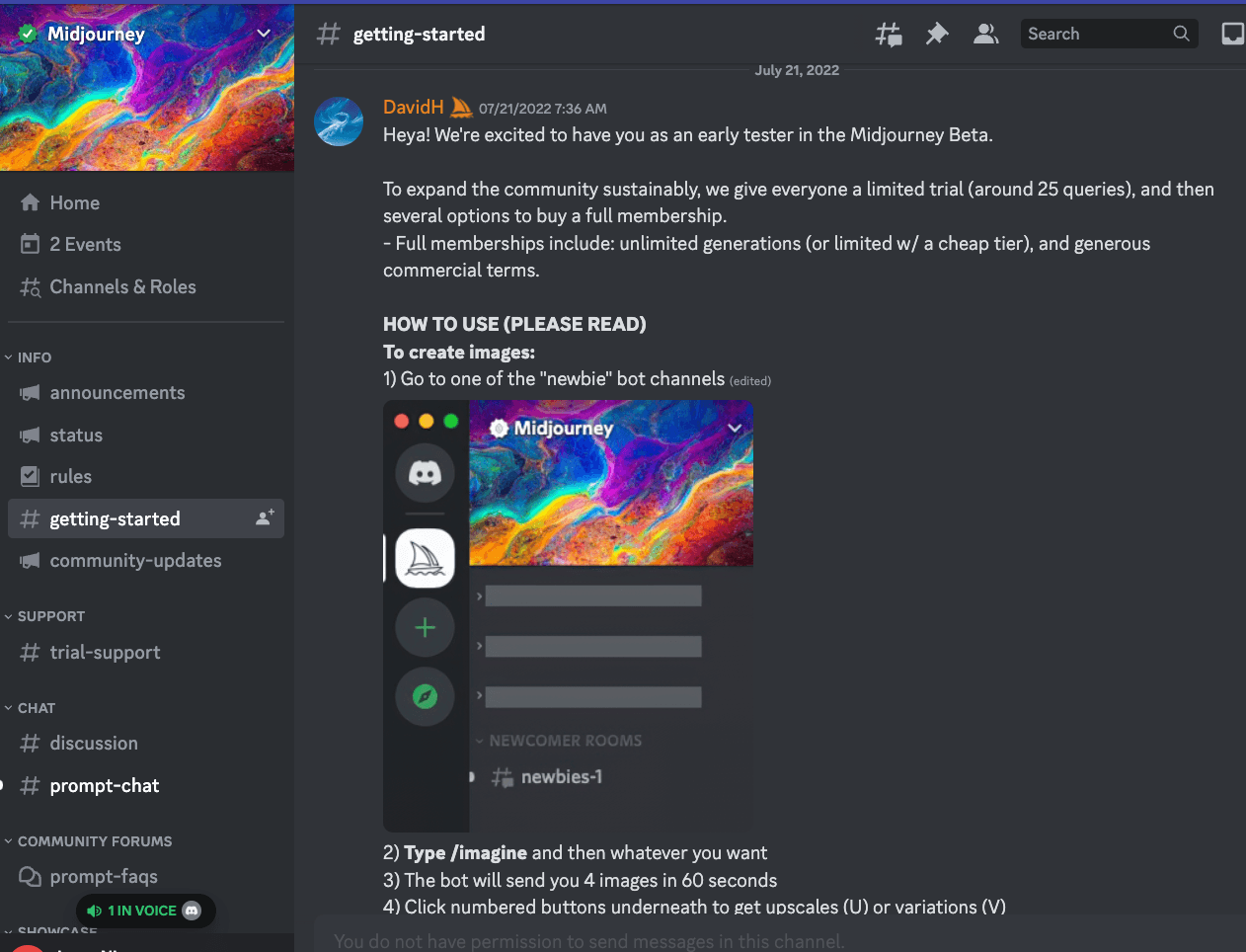 Create your first AI image with Midjourney - insidr.ai