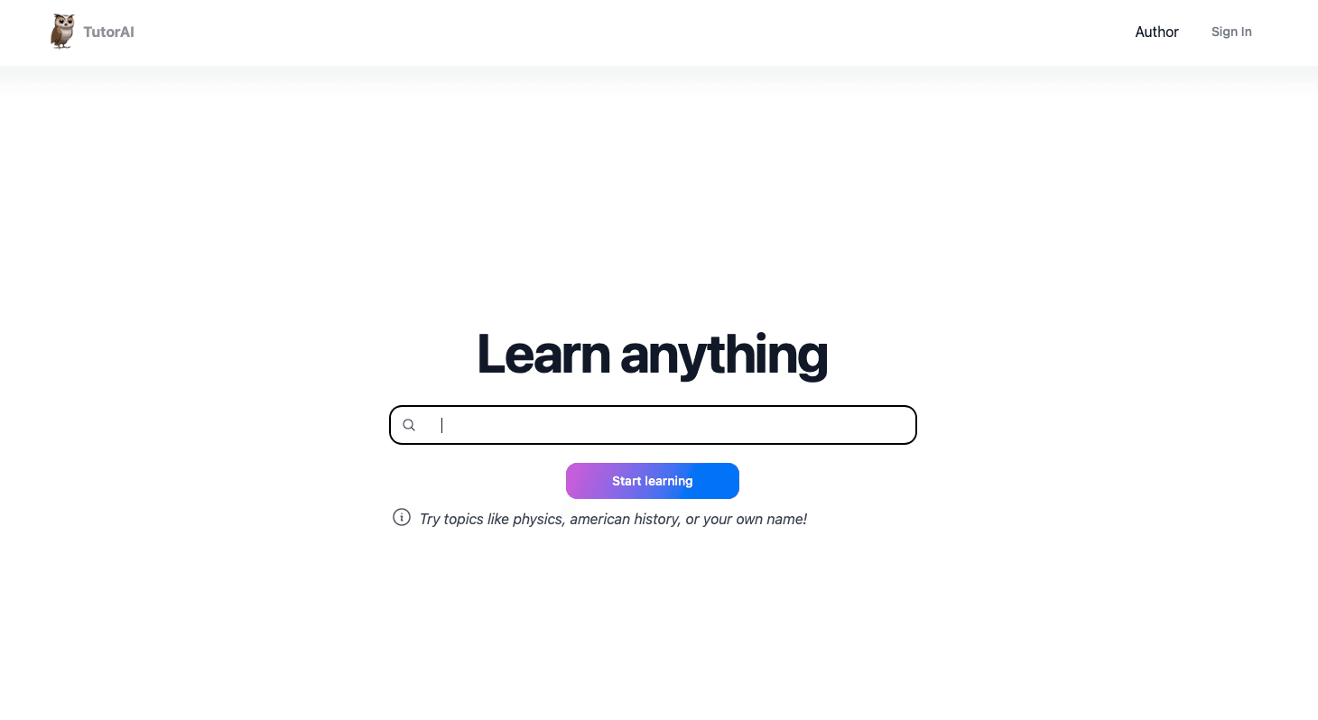 Tutor AI