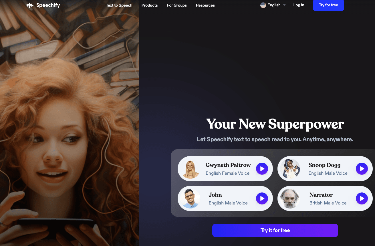 Speechify AI text to speech generator - insidr