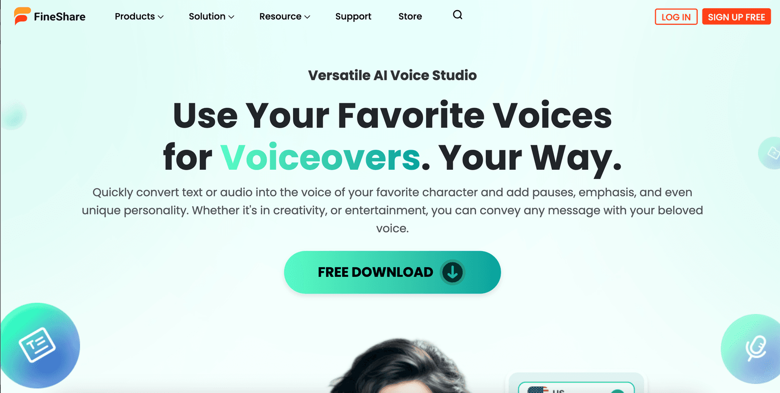 FineShare AI voice generator - insidr.ai