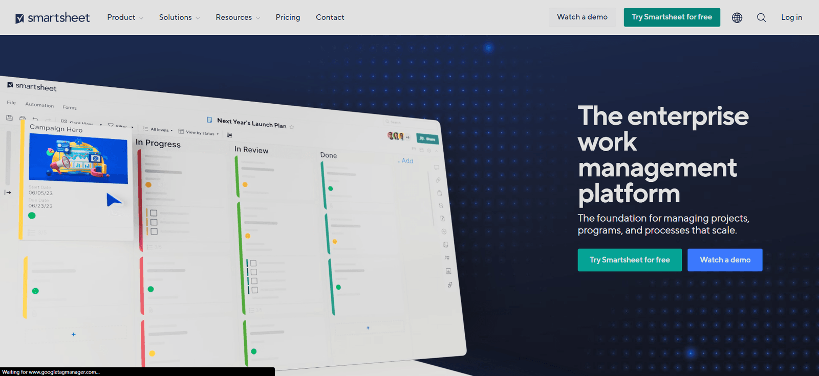 Smartsheet AI project management - insidrai
