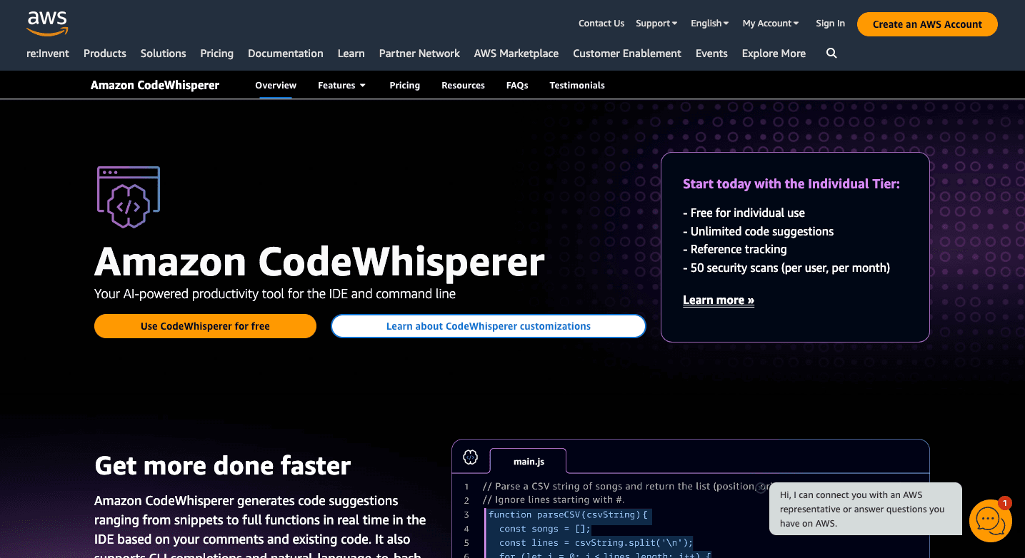 Amazon CodeWhisperer