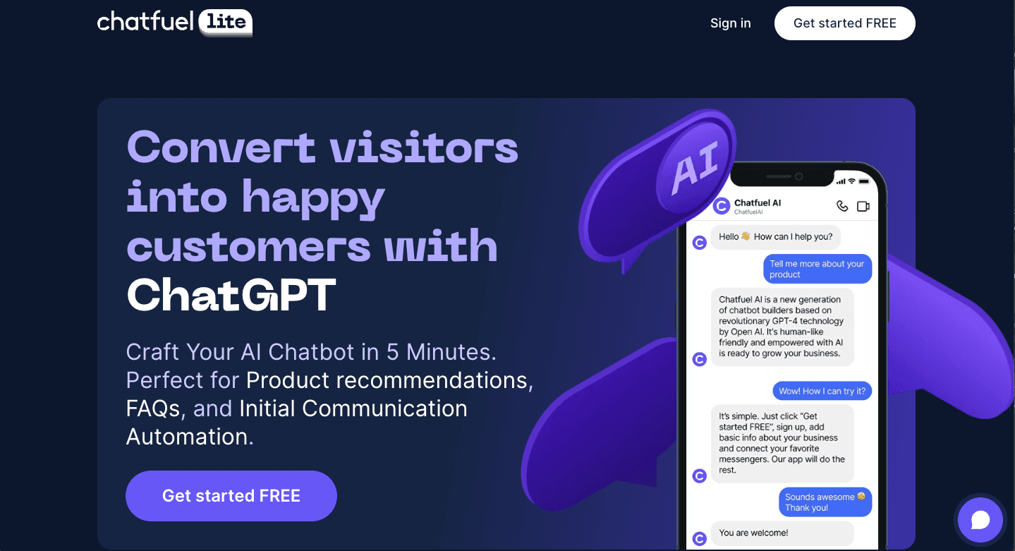 Chatfuel AI